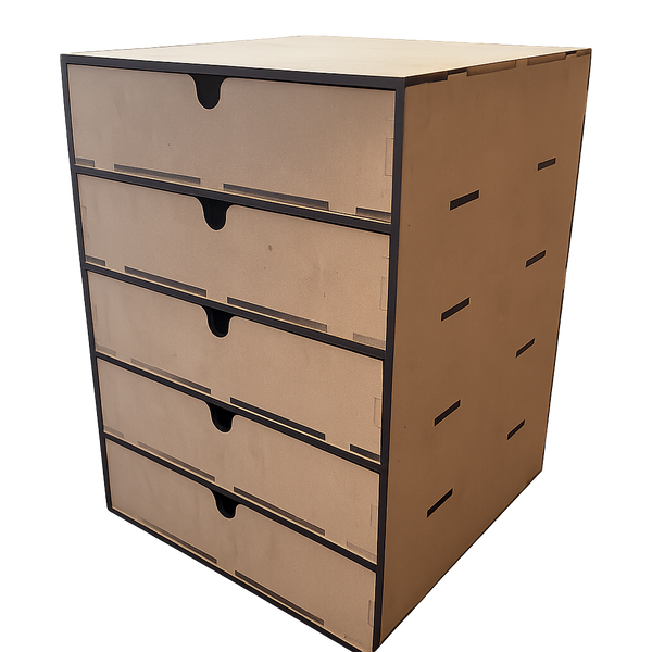 5 Drawer Modeller’s MDF Storage Unit